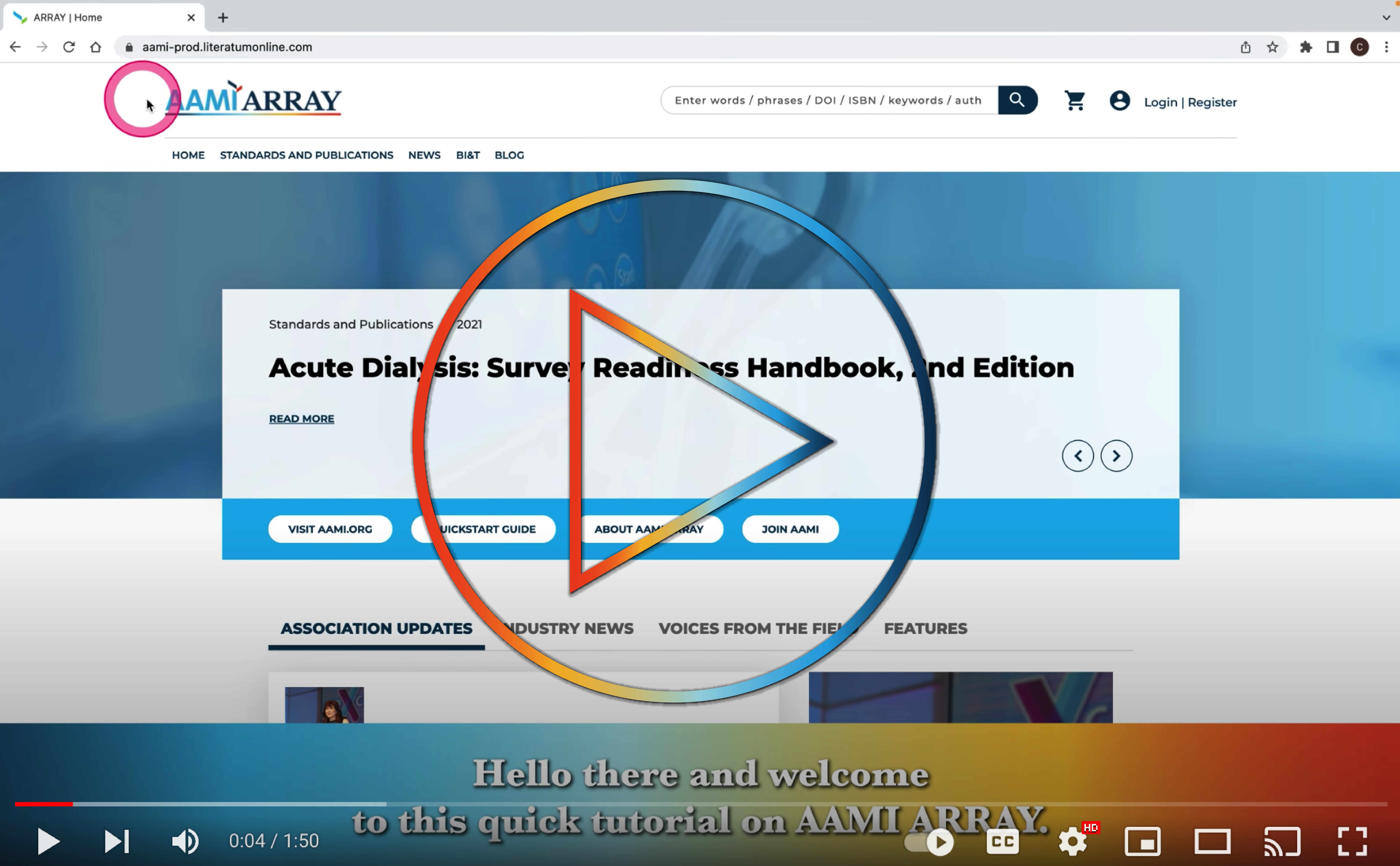 Welcome to AAMI ARRAY